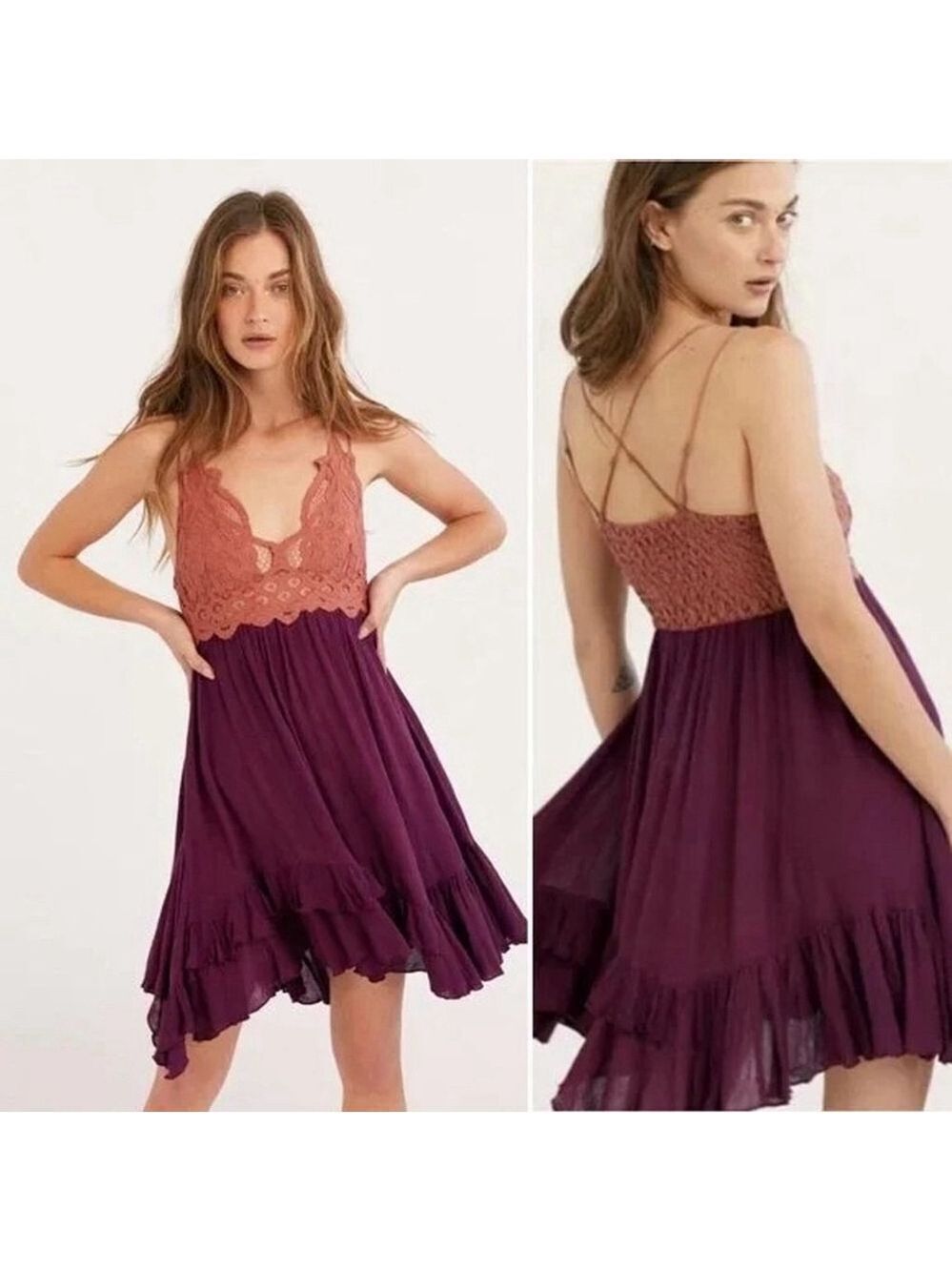 Free People Women's Adella Slip Dress Size XS NWT